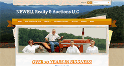 Desktop Screenshot of newellrealtyandauction.com